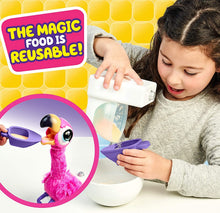Load image into Gallery viewer, Daze Gotta Go Flamingo~Interactive Plush Toy That Eats, Sings, Wiggles, Poops and Talks, Reusable Food~Includes Toy Lucy Loopsie &amp; Carrier