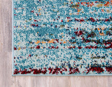 Load image into Gallery viewer, Unique Loom Vita Collection Area Rug, 2' x 6' 7, Turquoise