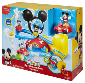 Fisher-Price Disney Junior Mickey Mouse Clubhouse Zip, Slide and Zoom Clubhouse Playset