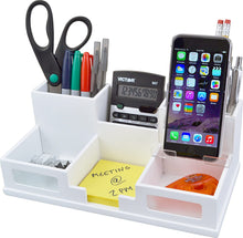 Load image into Gallery viewer, Victor Wood Desk Organizer with Smart Phone Holder, S9525