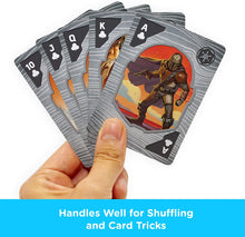 Load image into Gallery viewer, AQUARIUS Star Wars Playing Cards - The Mandalorian Themed Deck of Cards for Your Favorite Card Games - Officially Licensed Star Wars Merchandise and Collectibles - Poker Size with Linen Finish