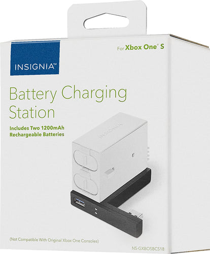 Insignia - Battery Charging Station for Xbox One S Controllers - Model: NS-GXBOSBCS18