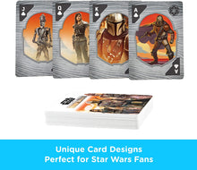 Load image into Gallery viewer, AQUARIUS Star Wars Playing Cards - The Mandalorian Themed Deck of Cards for Your Favorite Card Games - Officially Licensed Star Wars Merchandise and Collectibles - Poker Size with Linen Finish