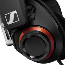 Load image into Gallery viewer, Sennheiser GSP 500 Wired Open Acoustic Gaming Headset, Noise-Cancelling Microphone, Adjustable Headband with Customizable Contact Pressure, Volume Control, PC + Mac + Xbox + PS4, Pro – Black/Red