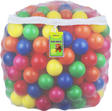 Load image into Gallery viewer, Click N&#39; Play Pack of 100 Phthalate Free BPA Free Crush Proof Plastic Ball, Pit Balls - 6 Bright Colors in Reusable and Durable Storage Mesh Bag with Zipper