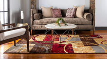 Load image into Gallery viewer, Unique Loom Barista Collection Modern Circles Rustic Warm Multi Area Rug (2' 2 x 3' 0)
