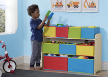 Load image into Gallery viewer, Delta Children Deluxe 9-Bin Toy Storage Organizer, Natural/Primary