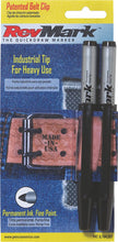 Load image into Gallery viewer, PCA RevMark Industrial Permanent Marker with Patented Holster Cap, Fine Point, Black Ink, 2-Pack, USA Made (PR2PK:BLACK)