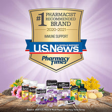 Load image into Gallery viewer, Elderberry 300mg (per serving) + Vitamin C &amp; Zinc - Airborne Gummies (60 Count in a Bottle), Gluten-Free Immune Support Supplement With Vitamins C, D &amp; E, No Artificial Sweeteners &amp; No Color Added