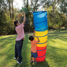 Load image into Gallery viewer, Pacific Play Tents Kids Find Me Multi Color 6 Foot Crawl Tunnel - Red, Yellow &amp; Blue