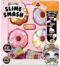 Load image into Gallery viewer, Poopsie Slime Smash Rainbow Neapolitan with Crunchy Donut Slime