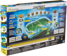 Load image into Gallery viewer, BEYBLADE Burst Turbo Slingshock Cross Collision Battle Set -- Complete Set with Burst Beystadium