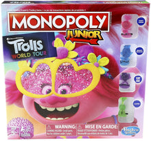 Load image into Gallery viewer, Monopoly Junior: DreamWorks Trolls World Tour Edition Board Game for Kids Ages 5 and Up