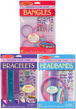 Load image into Gallery viewer, Melissa &amp; Doug Girl's DYO Accessories Bundle - Bracelets, Headbands and Bangles