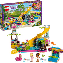 Load image into Gallery viewer, LEGO Friends Andrea's Pool Party 41374 Toy Pool Building Set with Andrea and Stephanie Mini Dolls for Pretend Play