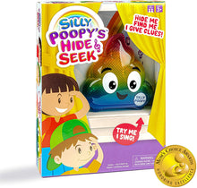Load image into Gallery viewer, WHAT DO YOU MEME? Silly Poopy&#39;s Hide &amp; Seek - The Talking, Singing Rainbow Poop Toy to Encourage Active Play Kids