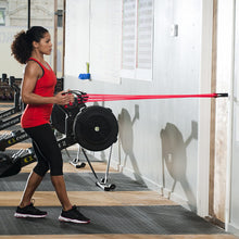 Load image into Gallery viewer, Lifeline Triple Grip Handles Fit Up to Three Resistance Cables for Continuous Muscle Tension Training , Black/Red