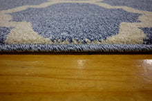 Load image into Gallery viewer, Unique Loom Trellis Collection Moroccan Lattice Light Blue Area Rug (5' x 8')