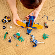 Load image into Gallery viewer, LEGO Jurassic World Velociraptor: Biplane Rescue Mission 75942, Dinosaur Toy for Preschool Kids, Featuring a Buildable Plane Toy, Posable Velociraptor, and Baby Raptor Delta, New 2020 (101 Pieces)
