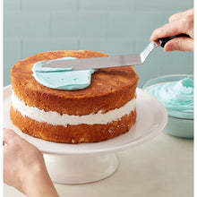 Load image into Gallery viewer, Wilton Cake Baking Set - Beginner’s Set - 8 x 2-Inch Cake Pan, 2-Piece Bake-Even Strips Set, 13-Inch Angled Spatula