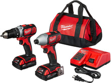 Load image into Gallery viewer, Milwaukee 2691-22 18-Volt Compact Drill and Impact Driver Combo Kit