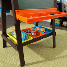 Load image into Gallery viewer, KidKraft 62043.0 Storage Easel - Espresso Novelty, 25.2 x 23.2 x 47.6