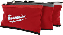 Load image into Gallery viewer, Milwaukee 48-22-8193 Canvas Zipper Pouch (3 Pack)