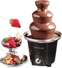 Load image into Gallery viewer, Nostalgia CFF965 3-Tier 1.5-Pound Chocolate Fondue Fountain