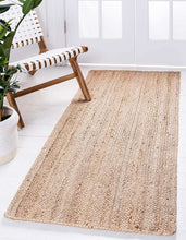 Load image into Gallery viewer, Unique Loom Braided Jute Collection Hand Woven Natural Fibers Rug