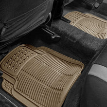 Load image into Gallery viewer, FH Group F11305BEIGE Tan All Weather Floor Mat, 4 Piece (Full Set Trimmable Heavy Duty)