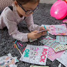 Load image into Gallery viewer, L.O.L. Surprise! Kit Includes Paper Dolls, Sticker Sheets, Scratch Art Sticker &amp; Sheets, Sketchbook,Crayons,Mini Markers &amp; More, Model Number: 90147