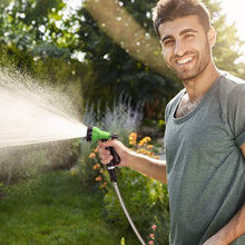 Load image into Gallery viewer, JAHRSTIM Titan Steel Strong Heavy-Duty Steel Metal Hose with 10 Nozzle Settings, Durable Rubber Gaskets and Tear Resistant, 3/4&quot; Diameter