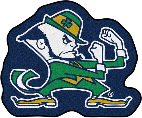 FANMATS NCAA Notre Dame Fighting Irish Nylon Face Mascot Rug