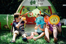 Load image into Gallery viewer, Pacific Play Tents 20435 Kids Safari Fun Dome Tent Crawl Tunnel Combo Indoor / Outdoor Fun,Multicolor