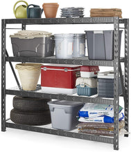 Load image into Gallery viewer, 77&quot; Wide Heavy Duty Rack with Four 24&quot; Deep Shelves