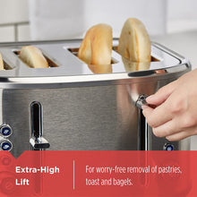 Load image into Gallery viewer, BLACK+DECKER 4-Slice Extra-Wide Slot Toaster, Stainless Steel, TR4300SSD