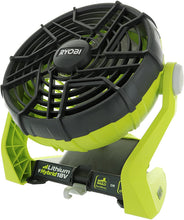 Load image into Gallery viewer, Ryobi P3320 18 Volt Hybrid One+ Battery or AC Powered Adjustable Indoor / Outdoor Shop Fan (Battery and Extension Cord Not Included / Fan Only)