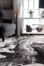 Load image into Gallery viewer, nuLOOM Remona Abstract Area Rug, 4' x 6', Gray