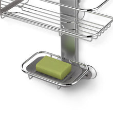 Load image into Gallery viewer, simplehuman Adjustable Shower Caddy, Stainless Steel + Anodized Aluminum