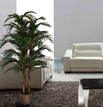 Load image into Gallery viewer, Vintage Home 5 Foot Tall High End Realistic Silk Palm Tree with Wicker Basket Planter