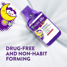 Load image into Gallery viewer, Vicks PURE Zzzs Kidz, Melatonin Sleep Aid Liquid for Kids and Children, Natural Berry Flavor, Non-Habit Forming, Drug-free, 8 FL Oz