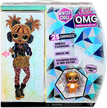 Load image into Gallery viewer, L.O.L. Surprise! O.M.G. Winter Chill Missy Meow Fashion Doll &amp; Baby Cat Doll with 25 Surprises