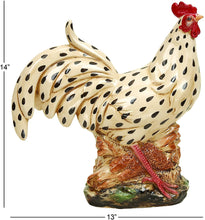 Load image into Gallery viewer, Deco 79 40744 Ceramic Decorative Rooster Statue, 13 by 14-Inch