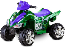 Load image into Gallery viewer, Kid Trax Marvel Incredible Hulk Toddler ATV Ride On Toy, 6 Volt Battery, 3-5 Years, Max Rider Weight 60 lbs, LED Head Lights, Hulk Green