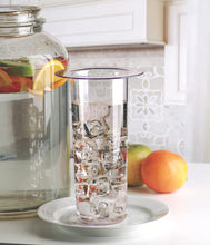 Load image into Gallery viewer, Circleware Brington Glass Beverage Drink Dispenser with Ice Insert and Fruit Infuser, 2.64 gallon, Clear