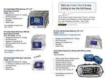 Load image into Gallery viewer, Cooler Shock 4 Mid Size Freeze Packs 10&quot;x 9&quot; - No More Ice! Reusable. You Add Water &amp; Save!