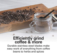 Load image into Gallery viewer, Hamilton Beach 10oz Electric Coffee Grinder with Multiple Grind Settings for up to 14 Cups, Stainless Steel Blades, Black