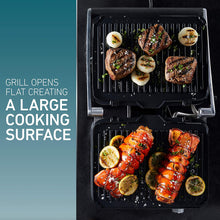 Load image into Gallery viewer, Calphalon Even Sear Indoor Electric Grill, Multi, Dark Stainless Steel