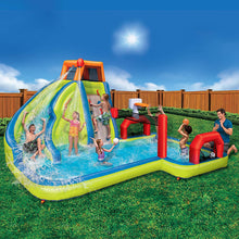 Load image into Gallery viewer, BANZAI Inflatable Water Park with Slide and Pool