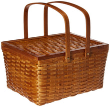 Load image into Gallery viewer, Vintiquewise(TM Rectangle Handwoven Chipwood Basket